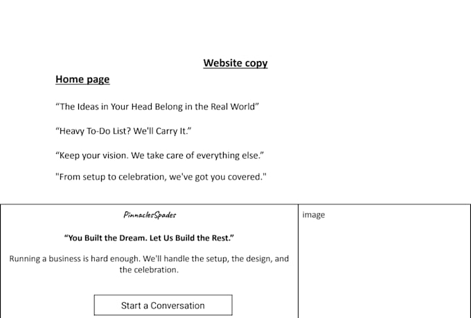 write persuasive website and landing page copy